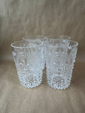 Set Of 4 Clear Drinking Glasses READ DESCRIPTION