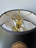 Johns Hopkins University Brass & Marble Table Lamp (WORKS)