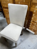 Single Dining Chair, Linen color fabric