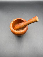 Wooden Mortar And Pestle