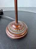 Bronzed Resin Accent Lamp with Ruffled Shade (WORKS)