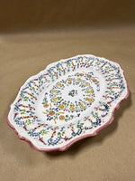 Handpainted Floral Dish