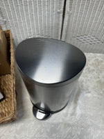 Simple Human Stainless Steel Touchless Small or Table Top Trash Can with Liners in Basket