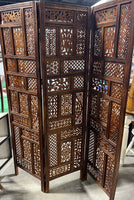 Three Panel Carved Screen