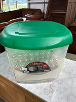 Glass Ornament Lot w/Ornament Storage Tub