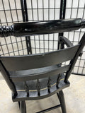 Nichols & Stone Black Hitchcock Style Arm Chair
