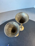 Pair of Indian Brass Art Ware Champagne Flutes