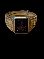 14K Gold Masonic Ring - SIZE 13