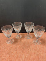 Set Of 4 Edinburgh Cut Crystal Water Goblets