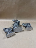 Chrome Style Resin Bunny And Chicks