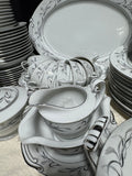 87-Piece Harmony House Platinum Garland Stone China Set