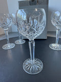 4-Piece Waterford Crystal Lismore Hock Wine Glasses in Box (A)