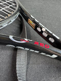 Pair of Prince Q3 Red Triple Threat Oversized Tennis Racquets with Cases