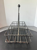 Rustic Black Wire Vintage Milk Bottle Carrier