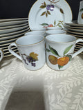 37-Piece Royal Worcester England Evesham Gold Trim China Set