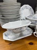 86-Piece Rosenthal Germany Blue Floral Maria China Set