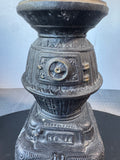 Cast Iron Pot Belly Stove Vintage Smoking Stand