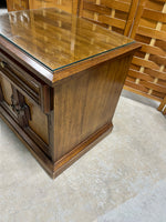 Drexel Night Stand with Protective Glass