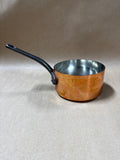 Small Copper Tin Lined Sauce Pan