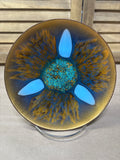 Vintage Edwards Star MCM Enameled Copper Plate; Signed