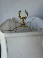 White Marble Column Table Lamp (WORKS)