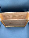Oak Colored Hanging Magazine/Letter Holder