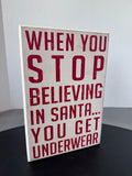 Designs by Kathy Santa Wood Block Sign