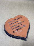 Small Bennington Agate Shaped Heart Dish (C)