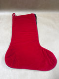 Needlepoint Stocking With Velvet Back // 2 Available // Priced Individually