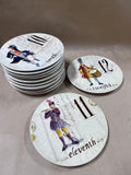 Williams Sonoma 12 Days Of Christmas Salad Plates - Complete Set