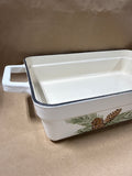 Holiday Pine Cone Cast Iron Casserole Dish - Martha Stewart