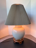 Oyster (Grey/Beige) Large Ceramic Vase 3-Way Lamp (WORKS)