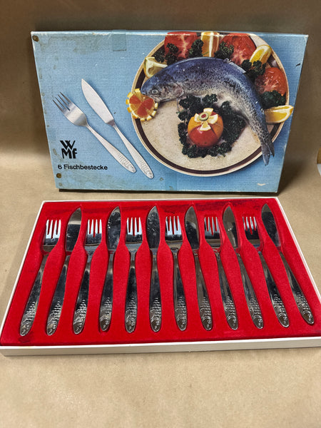 6 Sets of Old Fish Cutlery WMF With Box