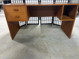Mid Century StyleTeak Veneer Desk(B)***HEAVY ITEM***READ DETAILS ON PICK UP POLICY***