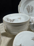 61-Piece Fukagawa Arita Japan Gilt Bamboo China Set
