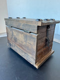 Japanese Tansu Style Vintage Wooden Jewelry Chest