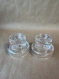 Clear Glass Candle Holders