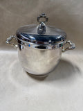Ornate Heavy Silver Plate Ice Bucket With Handles