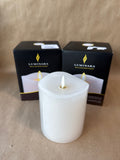 White Pillar Luminara Candle - Pair - Appears Unused - 3 Pairs AVAILABLE// PRICED INDIVIDUALLY (D)