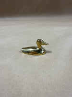 (A) Pair Of Brass Ducks