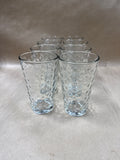 Clear Glass With Dot Design Drinking Glasses - Set Of 8