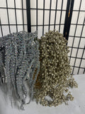 Glittering Gold & Silver Tone Faux Florals, 15 pc