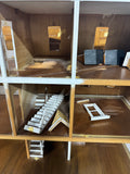 Unfinished Colonial Style Doll House on Wheels (PROJECT)