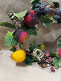 Vine Beaded Fruit Wreath