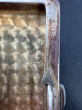Art Deco Vintage Sterling Silver Compact Purse with 14K Gold Accents
