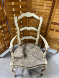 Country French Style Ladder Back Arm Chair