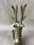 Solid Brass Reindeer Figurine