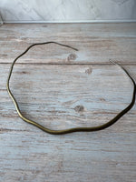 (B) Best Silver Tone Omega Choker