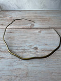 (B) Best Silver Tone Omega Choker