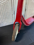 Radio Flyer Style Red Pressed Steel Vintage Push Scooter